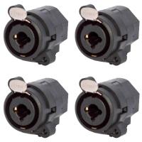 Conector Combo Xlr Fêmea Painel 3p Wc 330 Wireconex 04 Unidades [f108] - 1