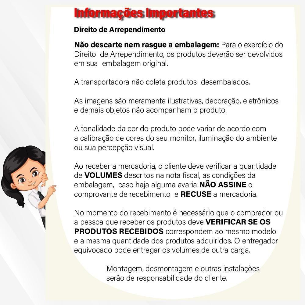 Escrivaninha Mesa Escritorio 180 Cm Me4185 Nogal Tecno Mobili Nogal - 3