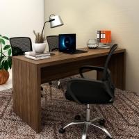 Escrivaninha Mesa Escritorio 180 Cm Me4185 Nogal Tecno Mobili Nogal