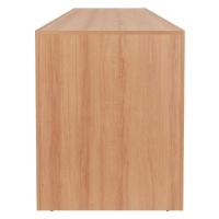 Escrivaninha Mesa Escritorio 180 Cm Me4185 Amendoa Tecno Mobili Amendoa - 2