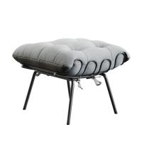 Poltrona E Puff M07 Estrutura Em Ferro Mais Decor Preto/cinza - 6