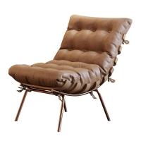 Poltrona E Puff M06 Estrutura De Ferro Mais Decor Cobre/marrom - 3