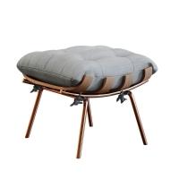 Poltrona E Puff M06 Estrutura De Ferro Mais Decor Cobre/cinza - 7