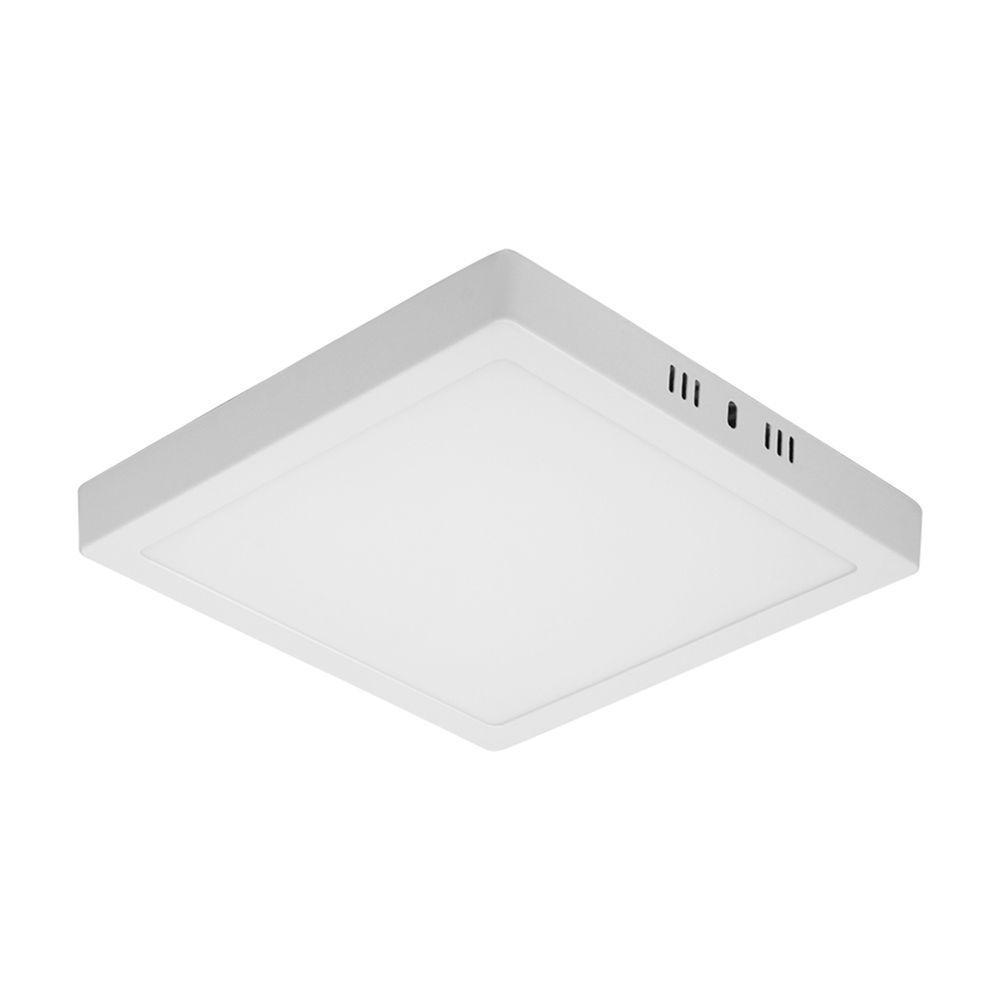 Painel De Led Quadrado Sobrepor 12w Bivolt Blumenau 3000k Luz Quente - 4
