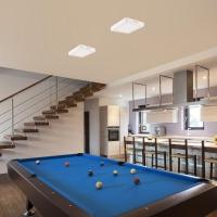 Painel De Led Quadrado Sobrepor 12w Bivolt Blumenau 3000k Luz Quente - 2