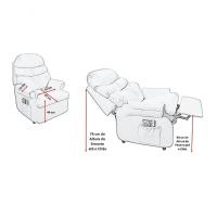 Poltrona Reclinável Barão Amamentação Corano Com Mocho E Assento De Elevação Gelo 308 - 6