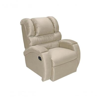 Poltrona Reclinável Imperial Soroterapia Pós Operatório Motorizada Suede Bege Império Estofados