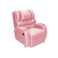 Poltrona Imperial Zero Wall Reclinável Veludo Com Assento De Elevação Cor:rosa 200 - 6