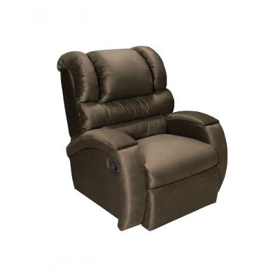 Poltrona Reclinável Imperial 379 Motorizada Zero Wall Suede Marrom Império Estofados