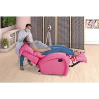 Poltrona Reclinável Imperial Zero Wall Estética Lashes Com Mocho-assento De Elevação Corano Pink 314 - 9