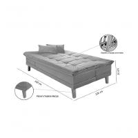 Sofá Cama Berlim Pés De Madeira Espuma D33 Cor:verde 403 - 7