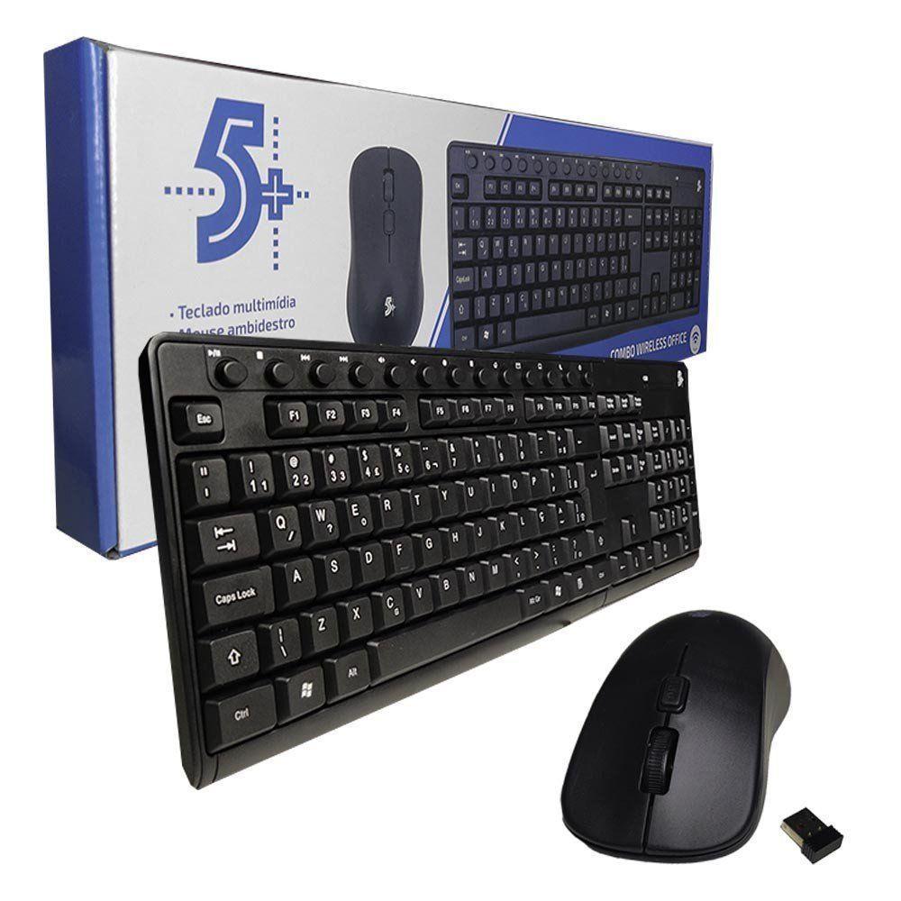 Combo Wireless 2.4ghz Office - Mouse E Teclado - 1