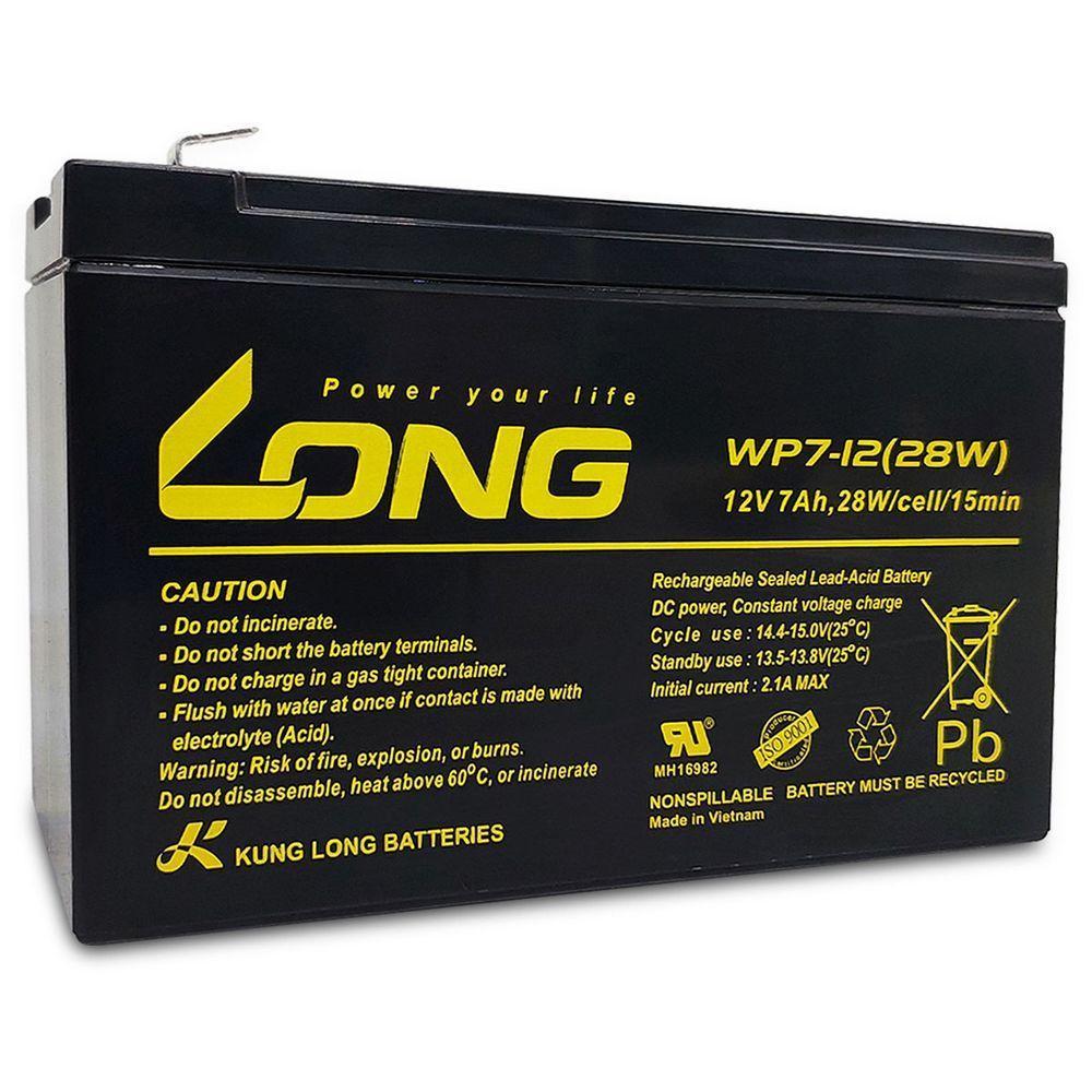 Bateria Selada Para Nobreak Long, 12v 7ah - Wp7-12(28w) - 1