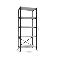 Armario Multiuso Industrial Mineta Com 5 Prateleiras Preto - 3