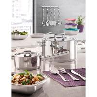 Jogo De Panelas Tramontina Brava Em Aço Inox Fundo Triplo Com Tampa Plana 5 Peças Tramontina - 3