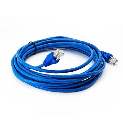 Cabo De Rede Nexans Cat5e Montado Azul - 15 Metros