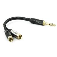 Cabo P10 Para 2 Rca Profissional Estereo - 30 Cm - 1
