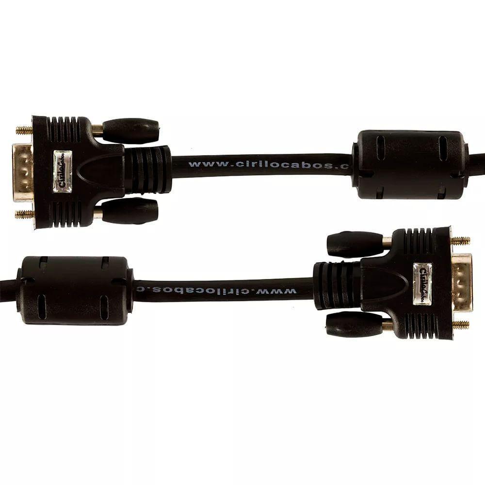 Cabo Vga Blindado Com Ferrite - 25 Metros - Cirilo Cabos - 3