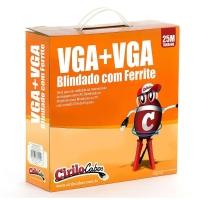 Cabo Vga Blindado Com Ferrite - 25 Metros - Cirilo Cabos - 2