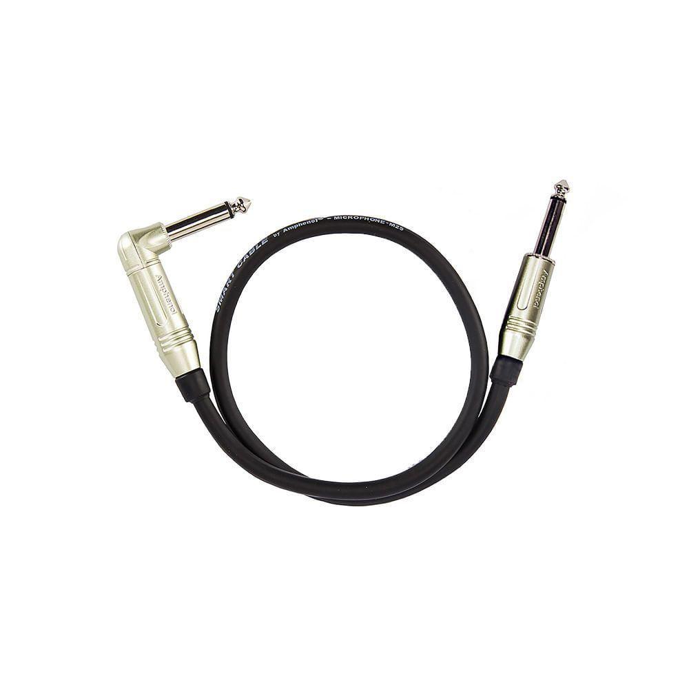 Cabo P10 90º Graus Para P10, Mono Amphenol - 50 Cm - 1