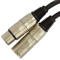 Cabo De Microfone Balanceado Xlr Macho Para Xlr Femea Santo Angelo - 1 Metro - 1