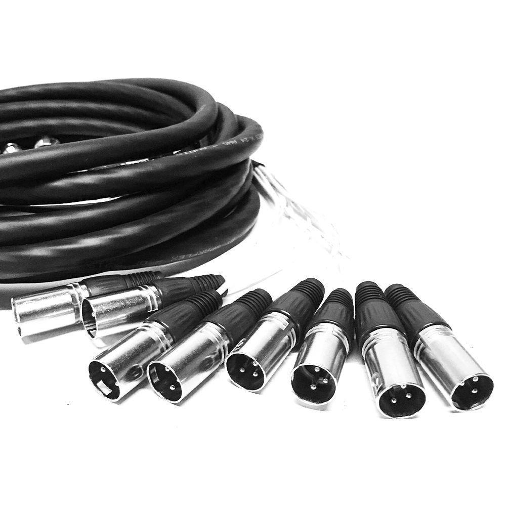Multicabos Xlr 8 Vias Cirilo Cabos - 45 Mt - 4