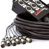 Medusa 6 Vias Montada Com Conectores Cirilo Cabos 50m