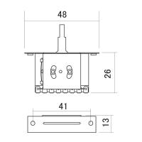 Chave Seletora 3 Posições Instrumentos Alpha Alp-3w [f035] - 2