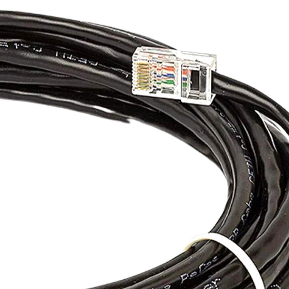 Cabo De Rede Cat5e Montado Preto - 100 Metros - 6