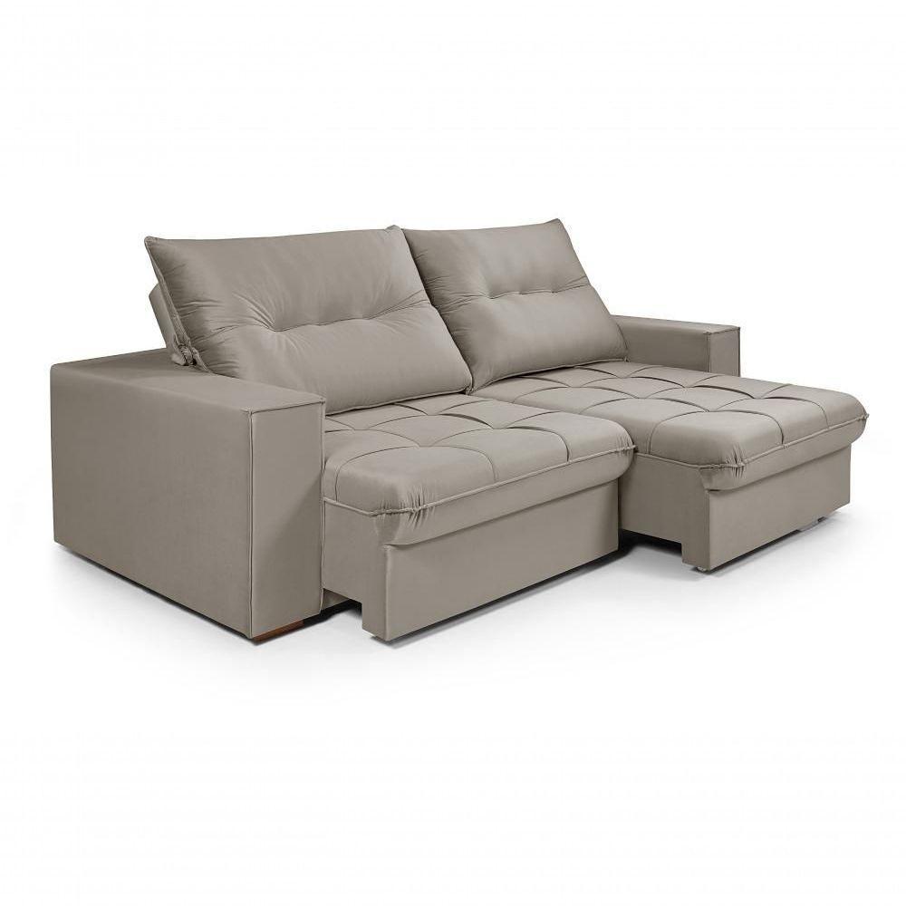 Sofá Cancún 2,90 3 Lugares Império Estofados Veludo Veludo Castanho 170 - 6