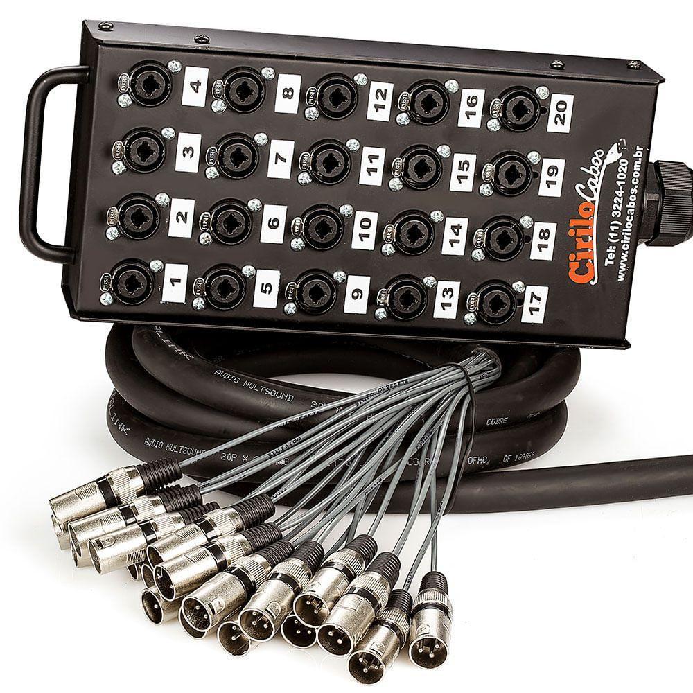Medusa 20 Vias Com Conectores Combo - Cirilo Cabos 35 Metros - 1