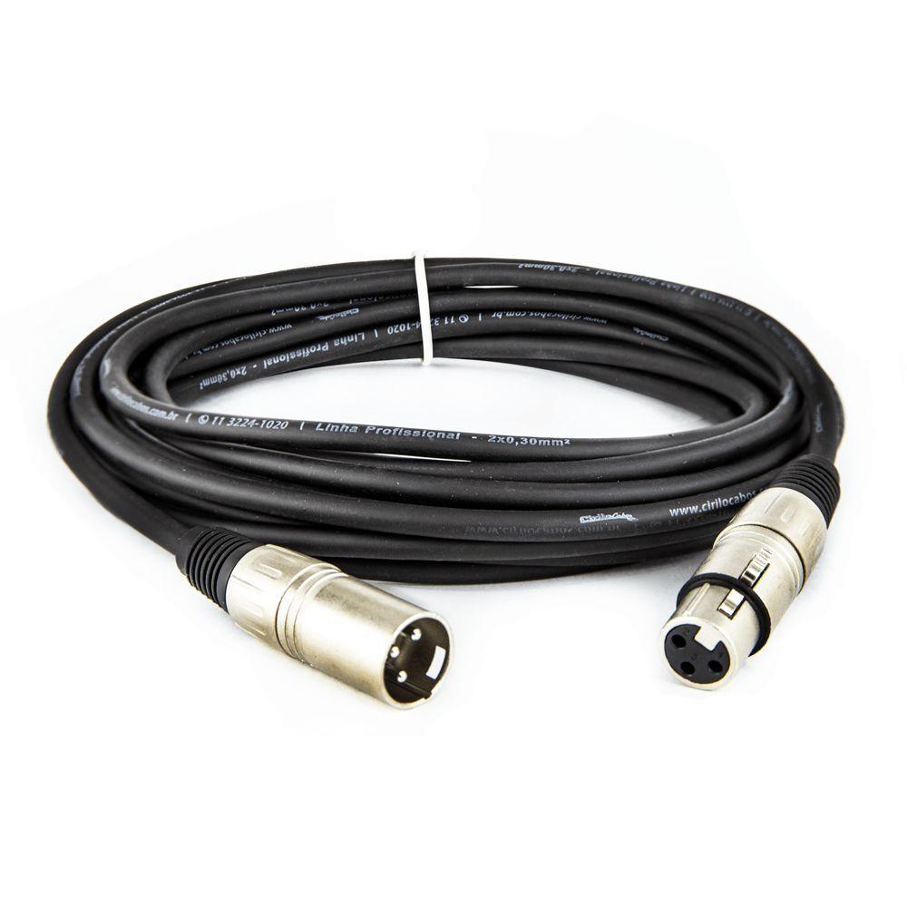 Cabo Xlr Macho X Xlr Balanceado Profissional - 30 Metros - 1