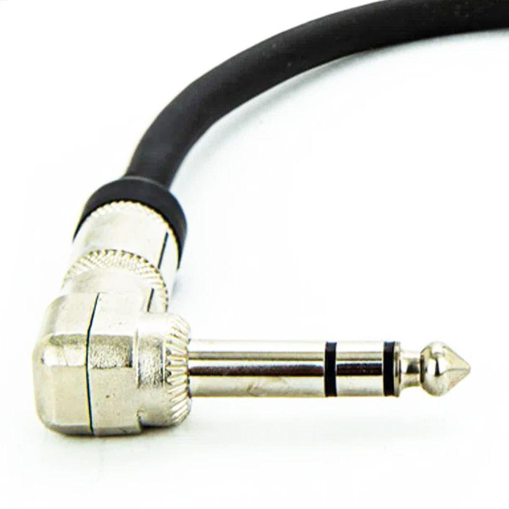 Cabo Adaptador P10 90º X P10 90º Estereo - 4 Metros - 3