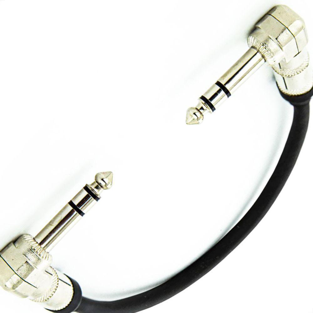 Cabo Adaptador P10 90º X P10 90º Estereo - 4 Metros - 4