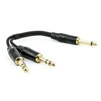 Cabo P10 Mono Para 2 P10 Estereo - 1 Metro - 1