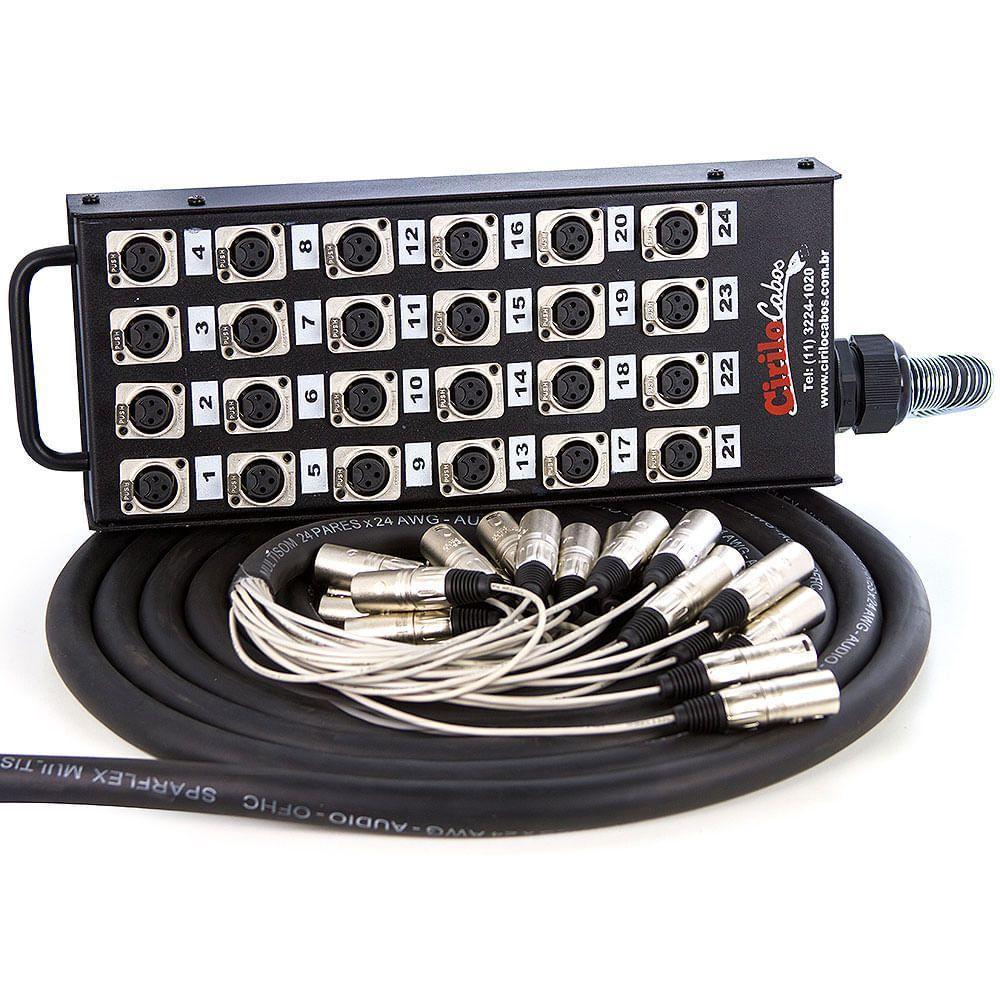 Medusa 24 Vias Montada Conectores Santo Angelo - 5 Mt - 1