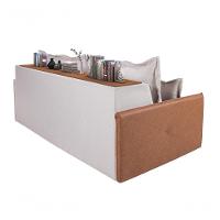 Sofá Bali 1,60 3 Lugares Compose Império Estofados Linho Linho Gelo 185/856