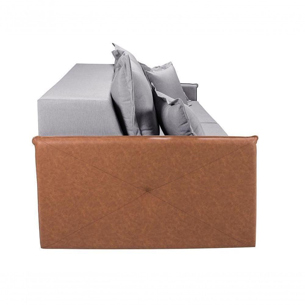 Sofá Bali 1,60 3 Lugares Compose Império Estofados Linho Linho Grafite 199/856 - 4