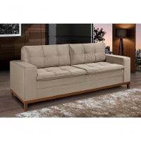 Sofá Vini 1,70m 3 Lugares Império Estofados Veludo Marfim 162 - 2