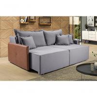 Sofá Bali 1,80 3 Lugares Compose Império Estofados Linho Linho Grafite 199/856 - 7