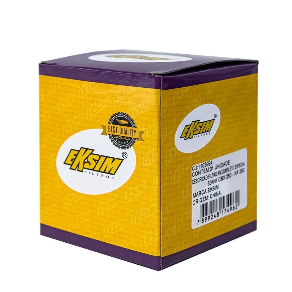 Filtro Ar Completo Especial Eksim 53mm Cbx 250 - Xr 250 [f016] - 2