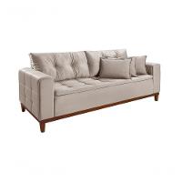 Sofá Atenas 2,00m 3 Lugares Império Estofados Veludo Verde 181 - 6