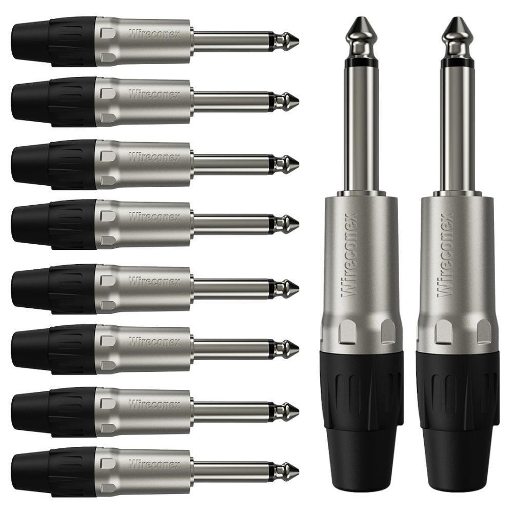 Conector P10 Macho Linha Mono Wc 1112 Wireconex 10 Unidades [f108] - 1