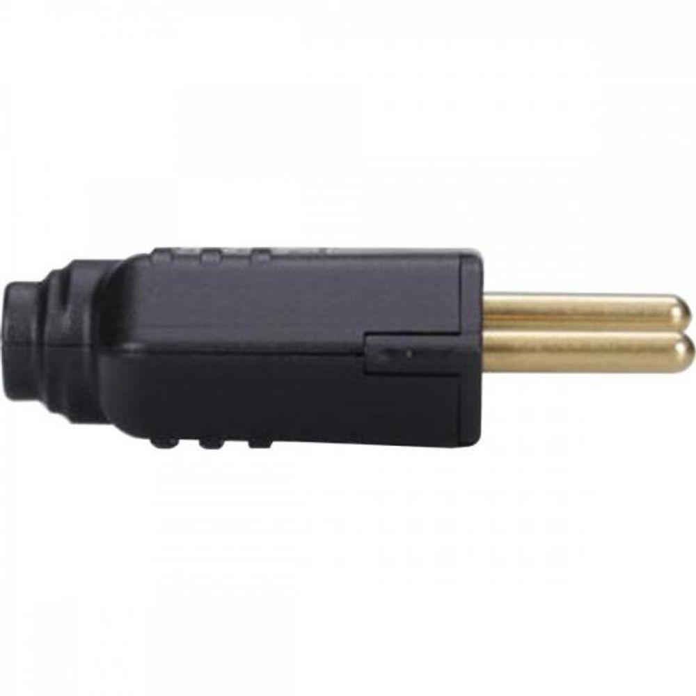 Plugue Desmontável 2P+T 180º 10A Pld1-3 Preto Margirius - Pc - 2