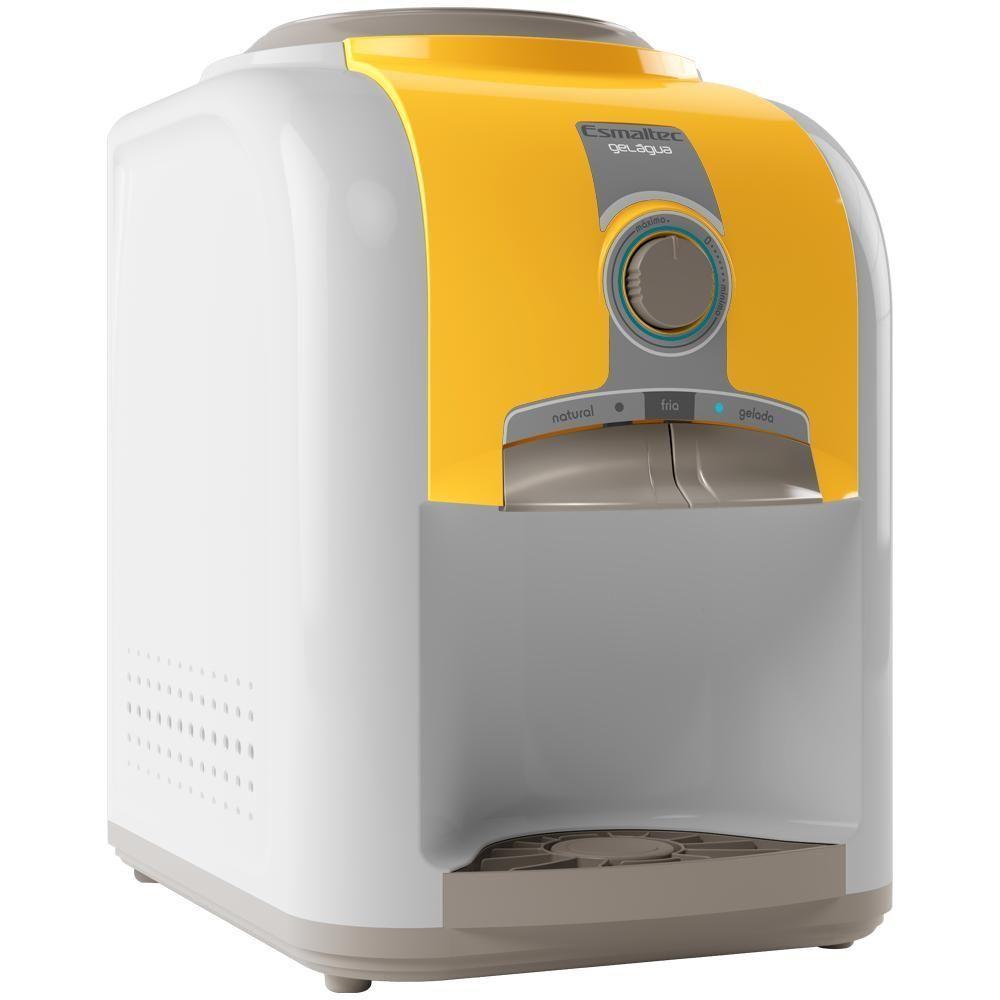 Bebedouro De Mesa Esmaltec Egm30 Linha Estilo Amarelo 127v - 2
