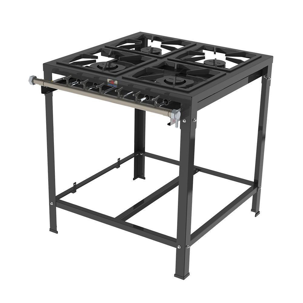 Fogão 4 Bocas 2 Duplas E 2 Simples Queimadores Ferro Fundido Baixa Pressão Pmsd-42 G2 - Progás - 1