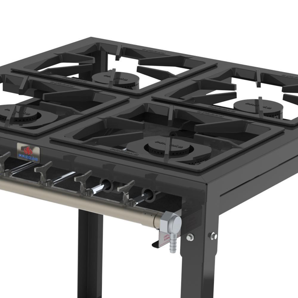 Fogão 4 Bocas 2 Duplas E 2 Simples Queimadores Ferro Fundido Baixa Pressão Pmsd-42 G2 - Progás - 2