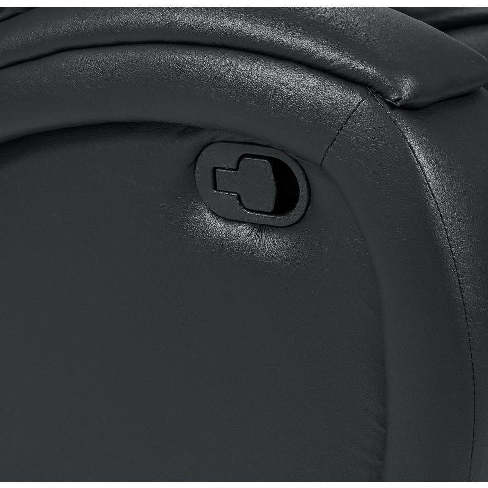 Poltrona Reclinável Imperial Zero Wall Papai Mamãe Com Mocho / Assento De Elevação Corano Preto 311 - 4