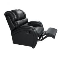 Poltrona Reclinável Imperial Zero Wall Papai Mamãe Com Mocho / Assento De Elevação Corano Preto 311 - 1