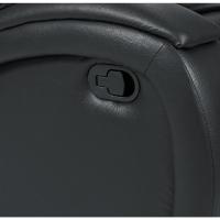 Poltrona Reclinável Imperial Zero Wall Papai Mamãe Com Mocho / Assento De Elevação Corano Preto 311